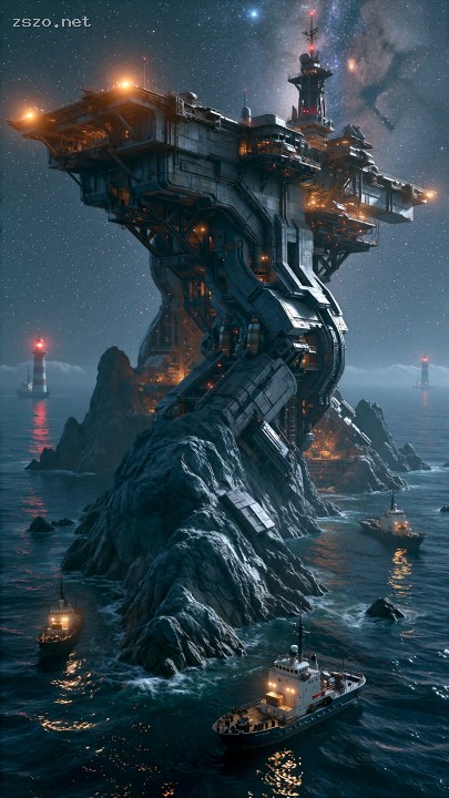 浩瀚无垠的海上基础