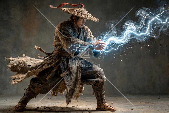 神秘长袍武者