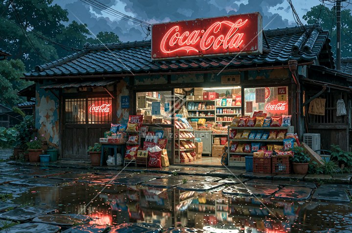 老旧日式杂货店