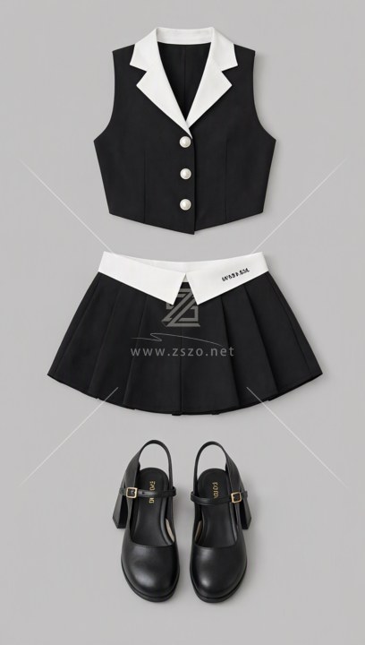 黑白学院制服套系