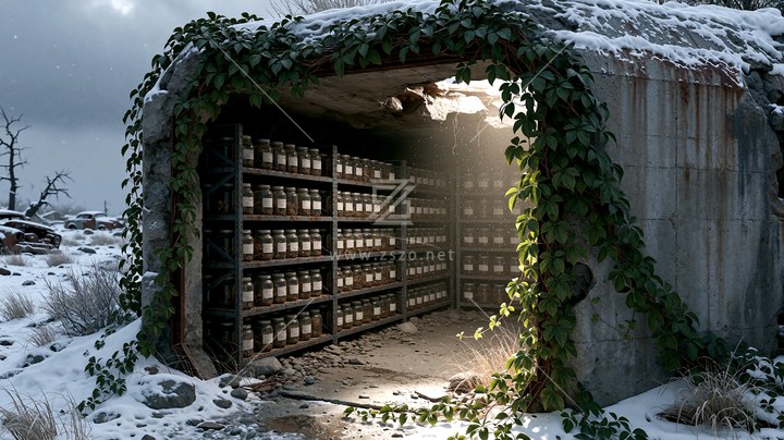 冰雪废弃掩体