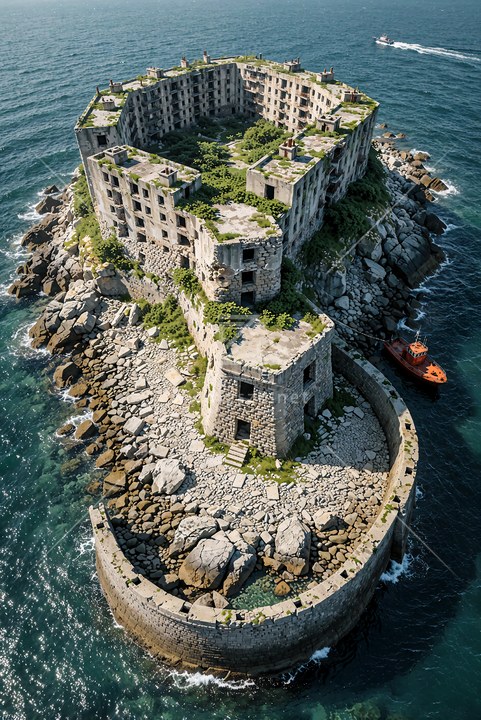 海上废弃堡垒