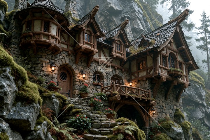 山崖木屋