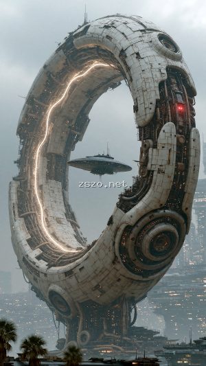 环形机械悬浮时空装饰