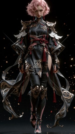 短卷发赛博女郎