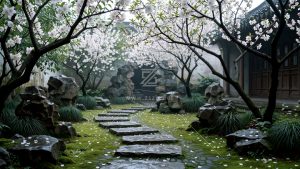 白花岩板路