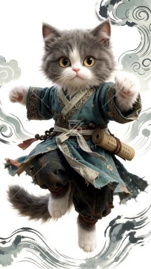 水墨功夫猫