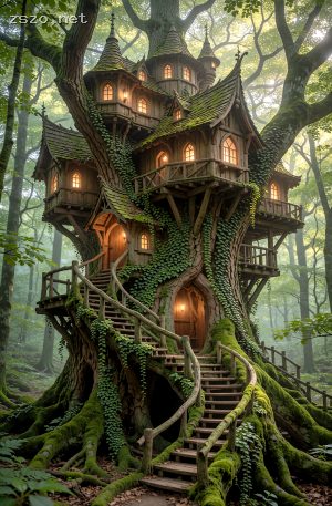 梦幻多层树屋