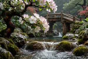 湿润森林古花