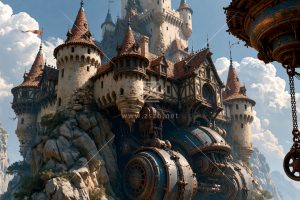 朋克悬浮城堡