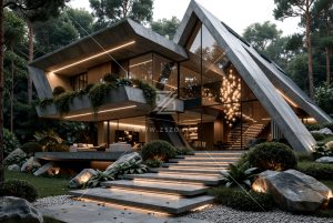 未来几何建筑