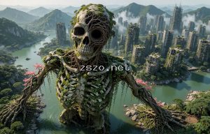 巨骨树人后现代都市
