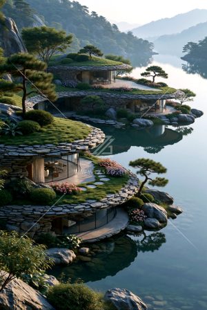 湖畔生态建筑