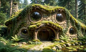 森林中的奇幻小屋