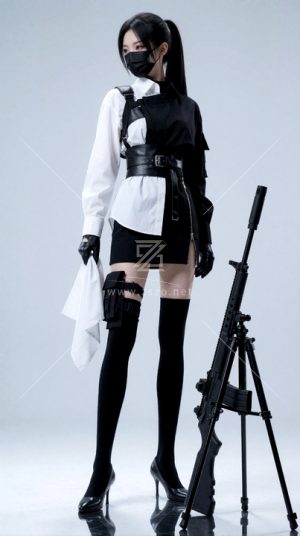 黑色高马尾女生