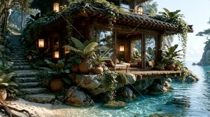 现代简约海岛木屋