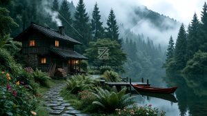 丛林木质小屋