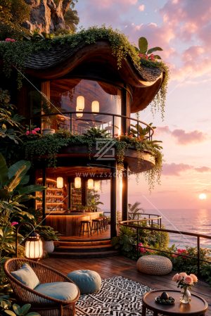 悬崖海景吧台