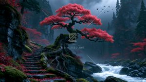 山涧溪流
