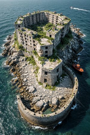海上废弃堡垒