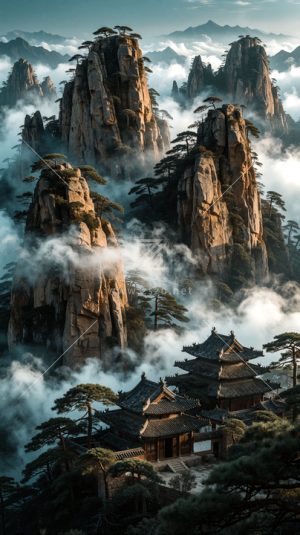 山间禅院