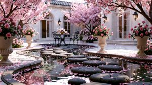 樱花庭院