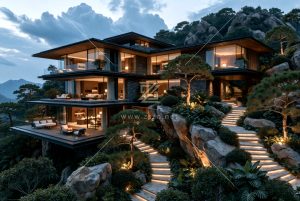 现代玻璃住所