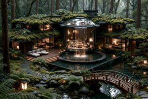 森林隐蔽庭院